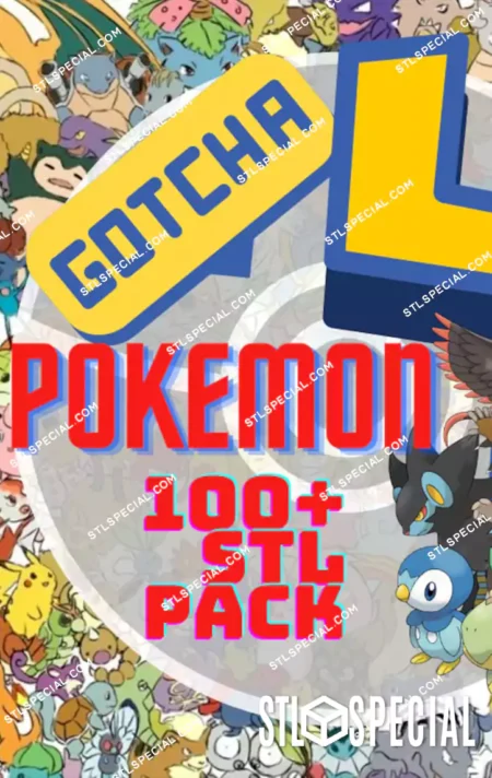 104 Pokemon STL Bundle STL 3D Printable
