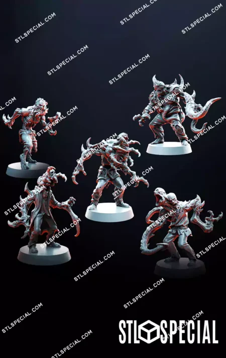 Cursed Horrors Mutated Fleshfiends STL