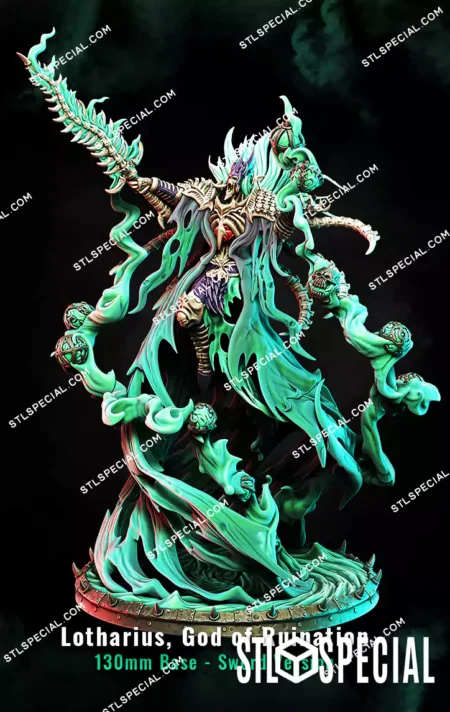 Lotharius, God of Ruination STL 3D Printable