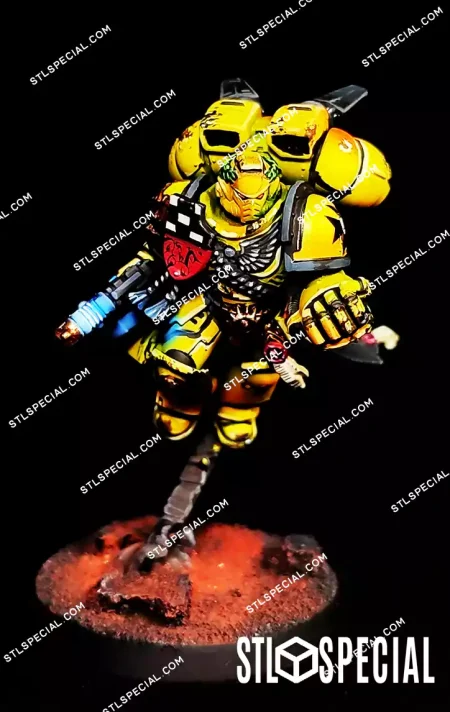 Captain with Jump Pack STL 3D Print Model