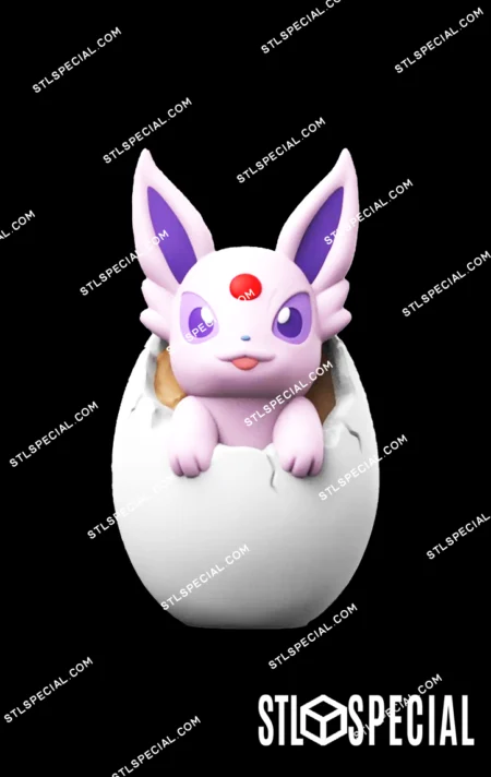 Easter Espeon STL & 3MF 3D Print Model