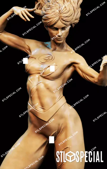 Invisible Woman NSFW STL 3D Print