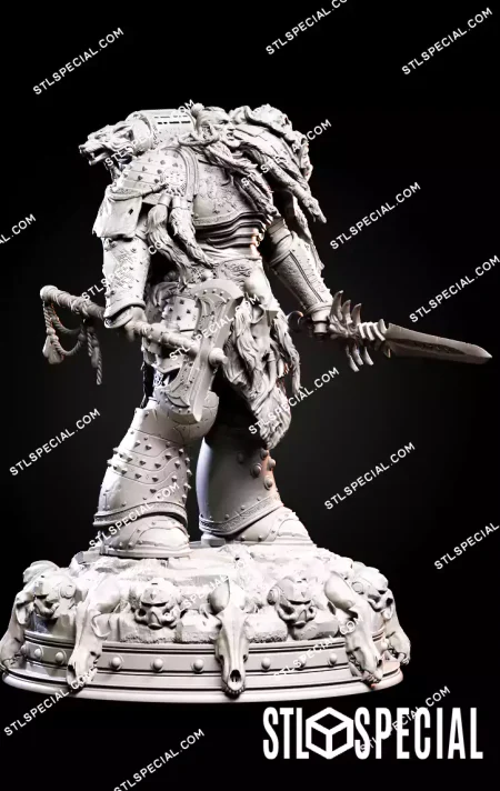 Leman Russ The Barbarian King STL Model