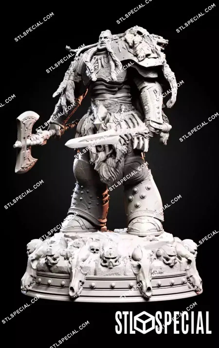 Leman Russ The Barbarian King STL Model