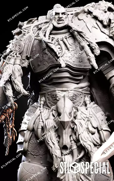 Leman Russ The Barbarian King STL Model