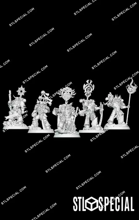 Elite Chaos Soldiers STL 3D Print Model