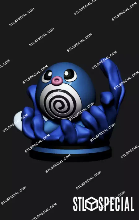 Pokémon Poliwag STL Print Model