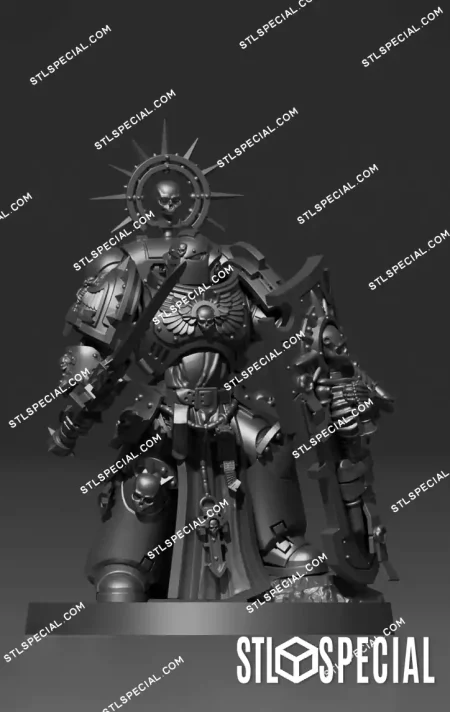 Space Marine Captain STL Miniature