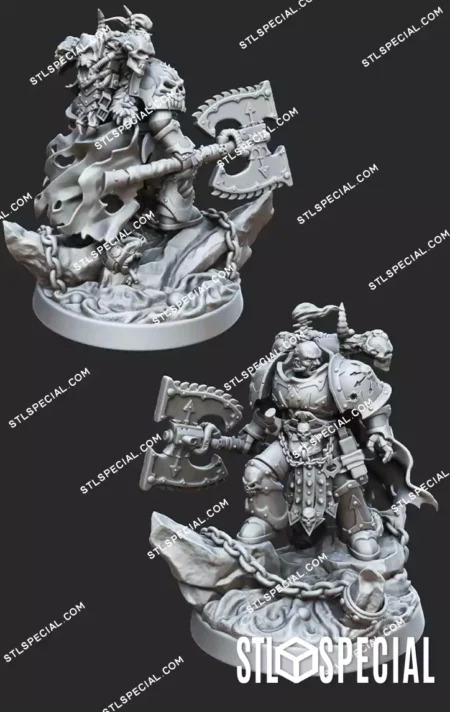 CHAOS LORD Warlord of Ruin STL Model