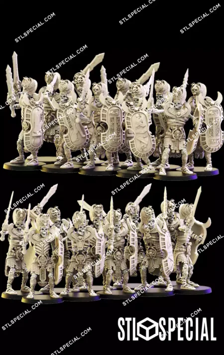 Amun-Re Guard and Command Group STL