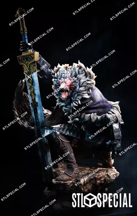 Blaidd STL 3D Printable Warrior Figure