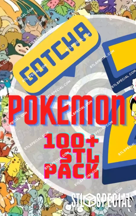 Pokémon Gen 2 100 Pokémon STL Pack