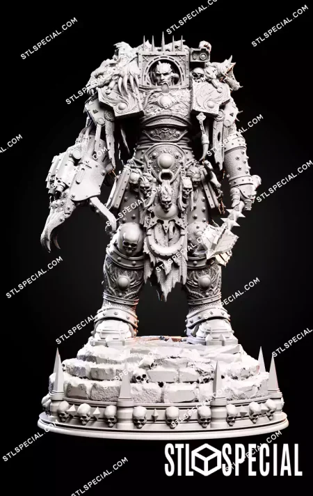 Horus Lupercal Chaos Warlord STL Model