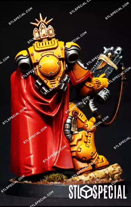 Captain in Gravis Armour STL 3D Model