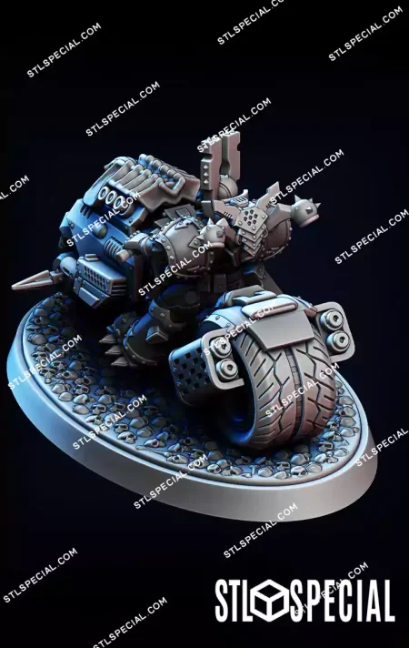 Chaos Armored Bikers 3 Pack STL Bundle