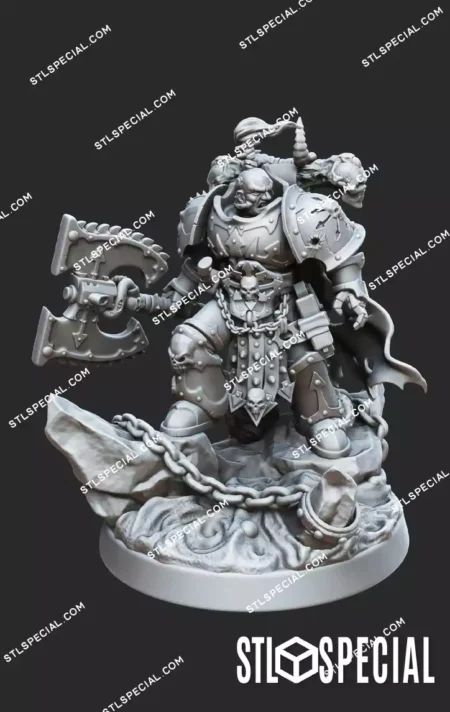 CHAOS LORD Warlord of Ruin STL Model