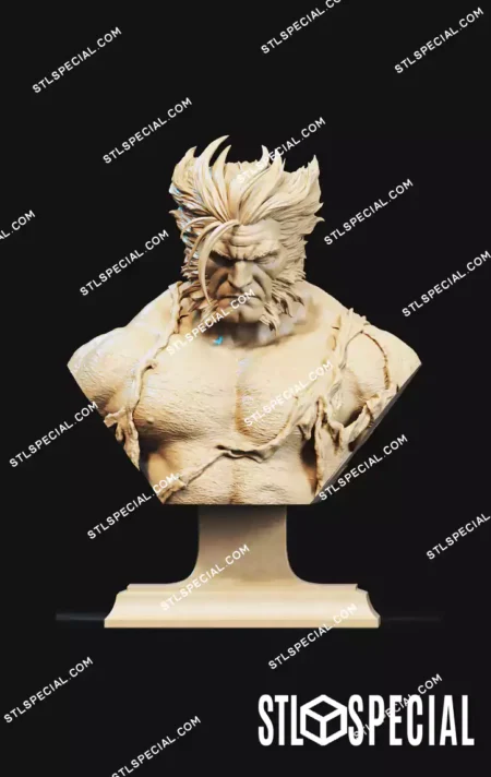 Logan Bust STL 3D Printable