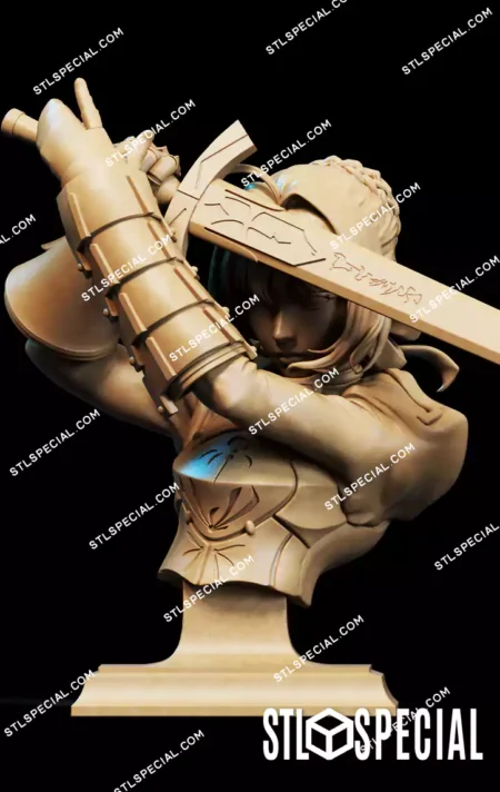 Saber Bust Fate Grand Order STL 3D Printable
