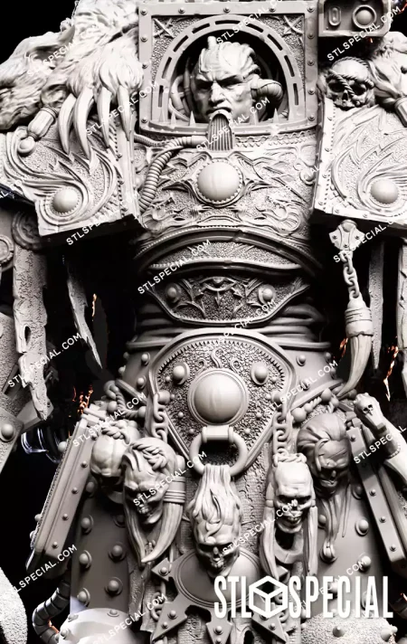 Horus Lupercal Chaos Warlord STL Model