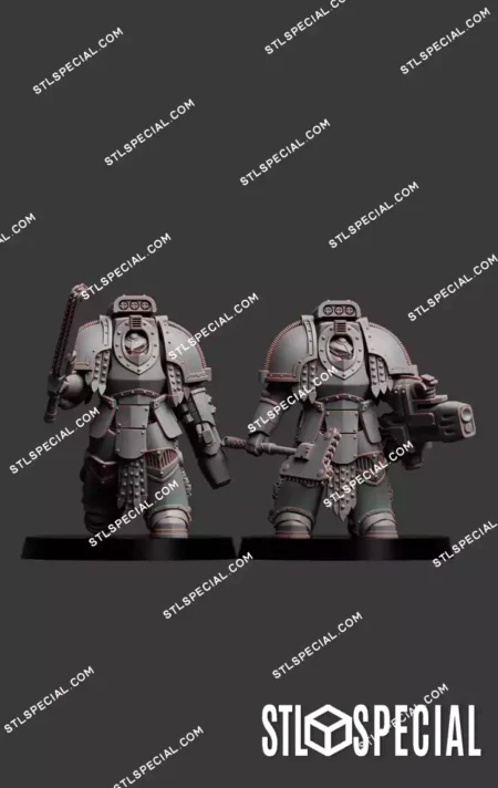 Wide Shoulder Soldiers STL Pack