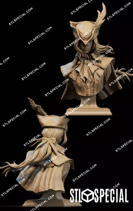Lady Maria Bust STL 3D Printable