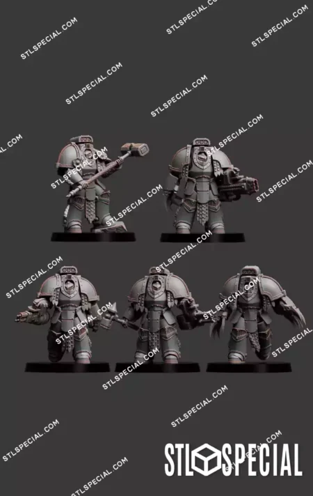 Wide Shoulder Soldiers STL Pack