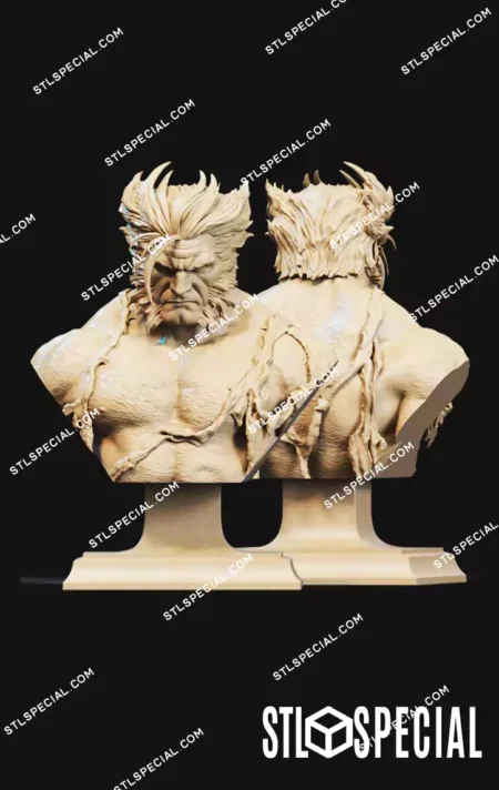 Logan Bust STL 3D Printable