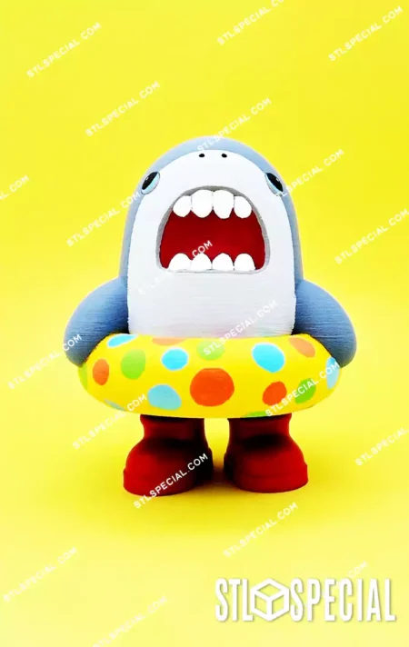 Cute Shark with Legs Flexi STL Toy
