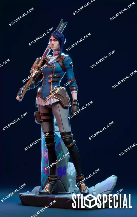 League of Legends Caitlyn 3D Printable Figure