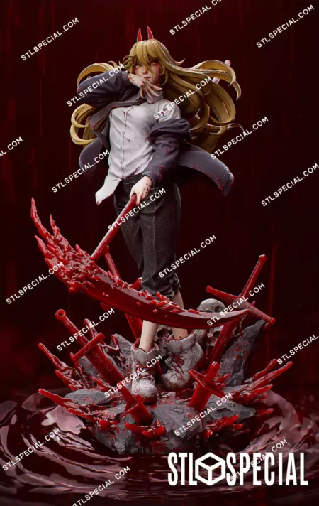 Chainsaw Man Power STL 3D Printable Figure
