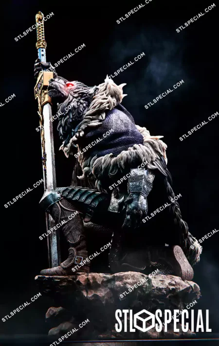 Blaidd STL 3D Printable Warrior Figure
