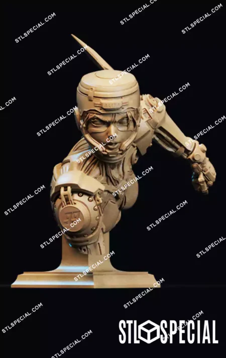Alita Bust 3D Printable STL