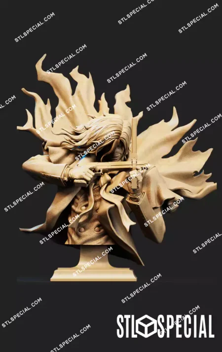 Alucard Bust STL 3D Printable