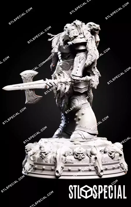 Leman Russ The Barbarian King STL Model