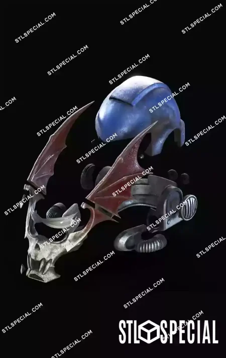 Space Marine 2 Night Lords Helmet STL & 3MF