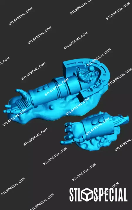 Marine Corpses and Casualties STL 3D Model