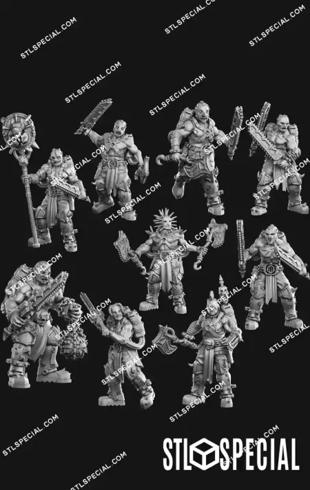 Mad Hyenas Squad STL 3D Model