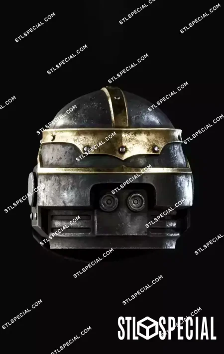 Space Marine 2 Iron Warriors Helmet STL & 3MF