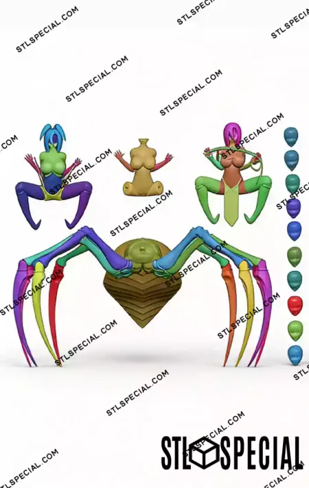 Monster Musume Arachne STL 3D Model