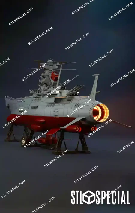 Space Battleship Yamato 3D Print STL Files