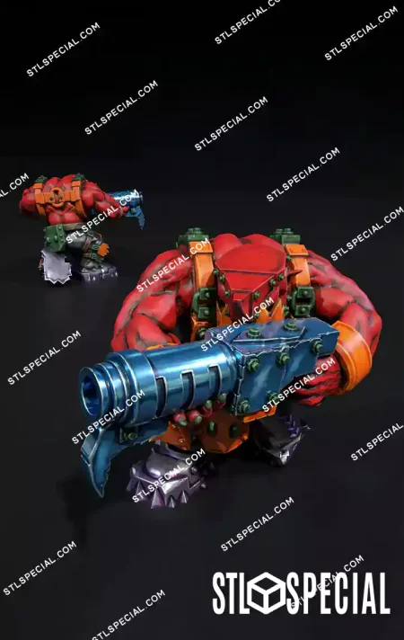 Ork Heavy Shoota Brutes Brutal Boyz Infantry STL Set