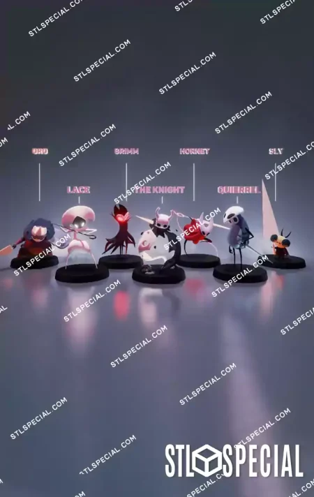 Ohbibi Hollow Knight Character STL Collection