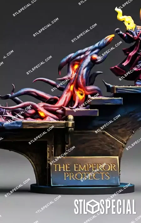 The Emperor Protects Imperial vs Chaos Diorama STL