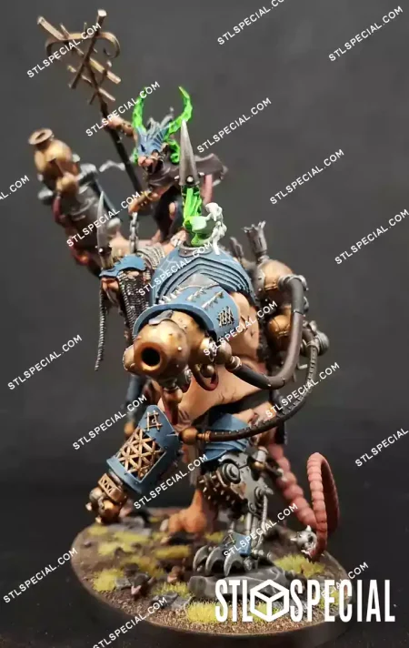 Thanquol and Boneripper Legendary Skaven Characters STL Model