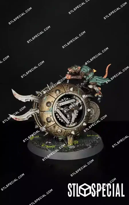 Doom-Flayers Skaven Warp Grinder War Engine STL Model