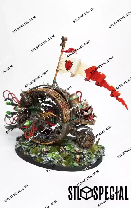 Doomwheel Skaven Warp Lightning War Engine STL Model
