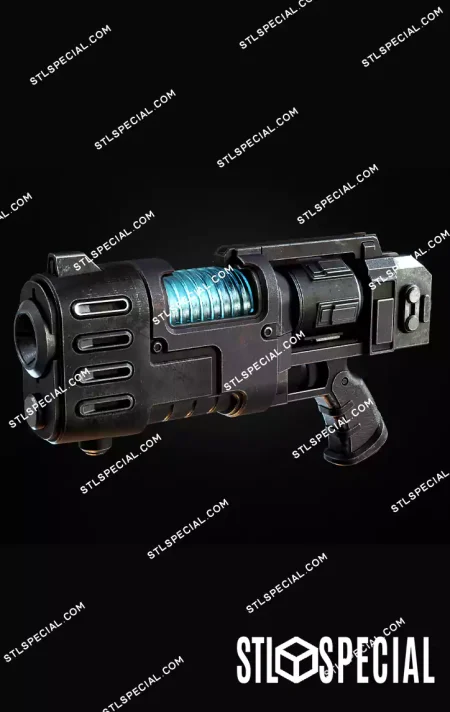 40K Plasma Pistol STL 3D Model