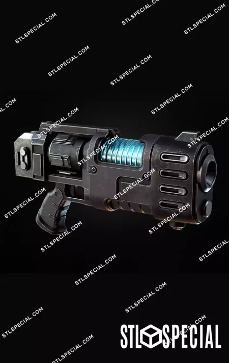 40K Plasma Pistol STL 3D Model