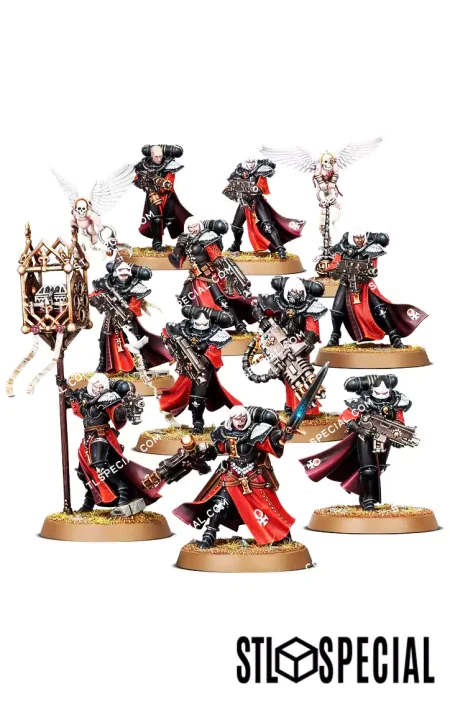 Adepta Sororitas Battle Sisters Squad STL
