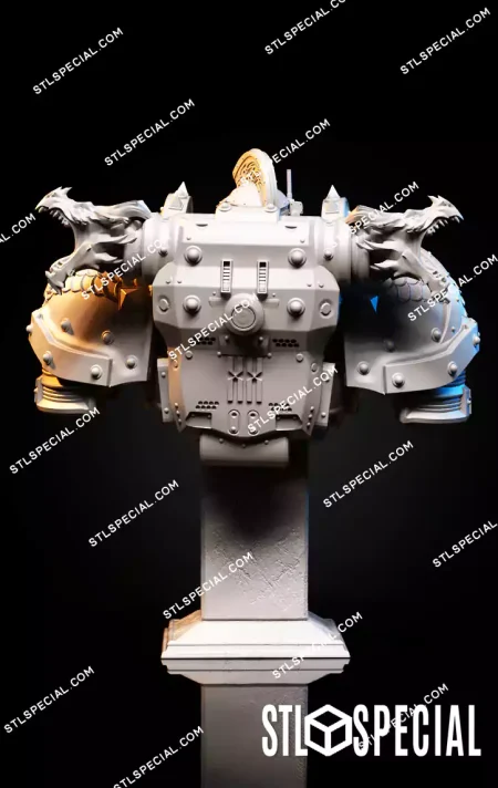 Alpharius Omegon Bust STL 3D Model